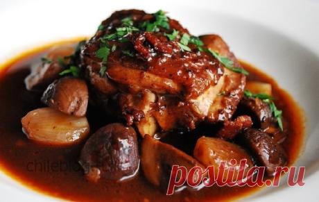 Курица в красном вине - как приготовить курицу вкусно