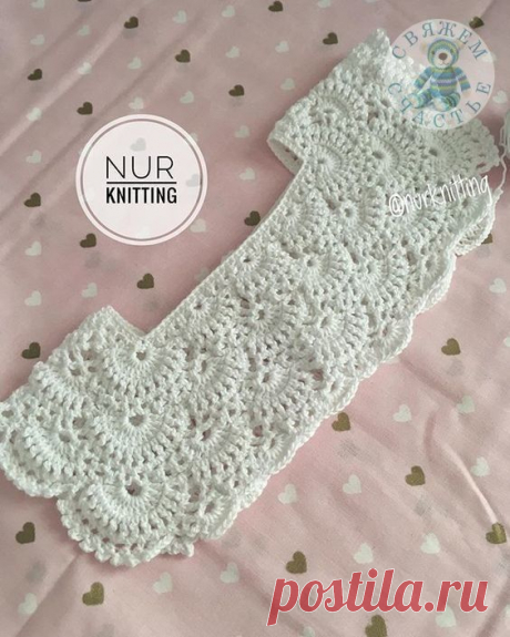 Liepa_Osinka: Очень красивая ажурная кокетка крючком. Детское платье. | Liepa_Osinka | Bloglovin’