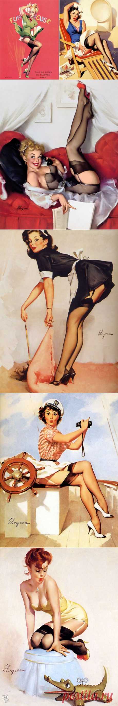 Пин-ап - иллюстрации Gil Elvgren (Интернет-журнал ETODAY)