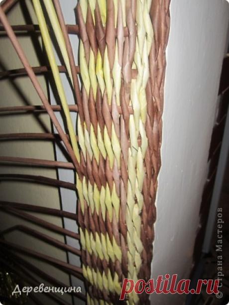 Обналичка двери, плетеная из трубочек (&quot;Медленно схожу с ума...&quot;)