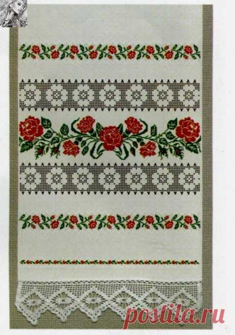 Рушник &quot;На щастя, на долю!&quot; (вышивка крестиком, схема)