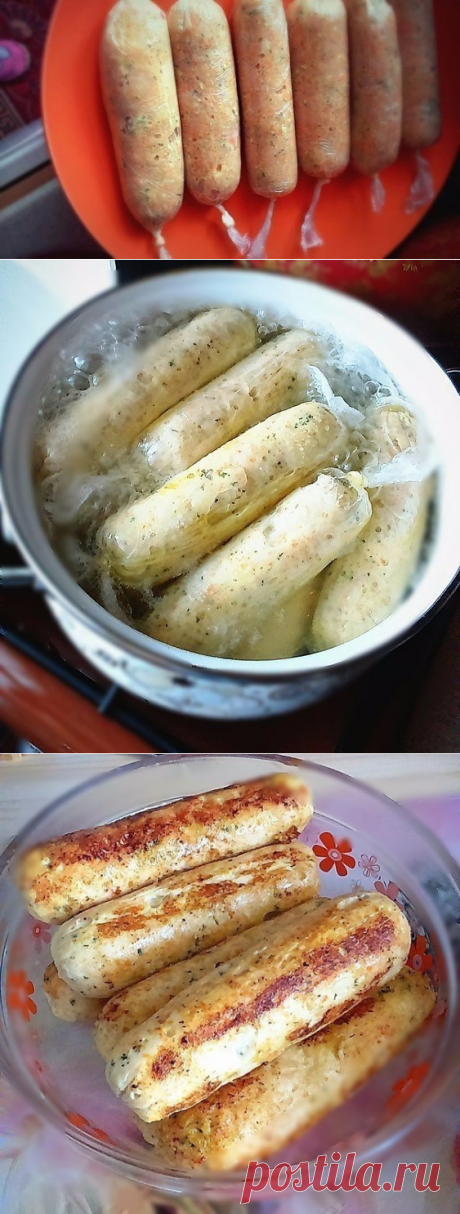 Как приготовить сосиски из куриного филе  - рецепт, ингредиенты и фотографии