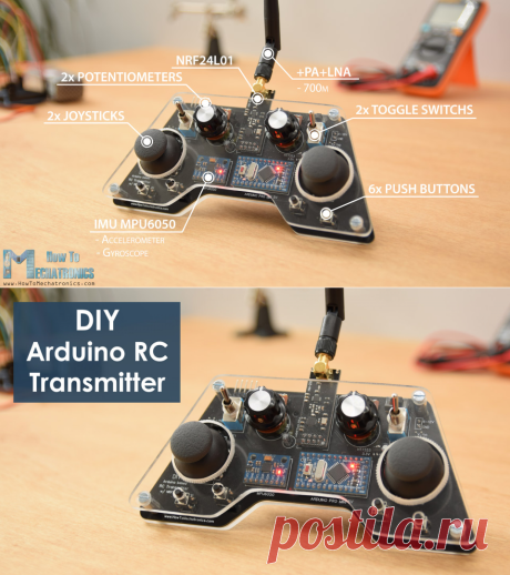 DIY Arduino RC передатчик - HowToMechatronics