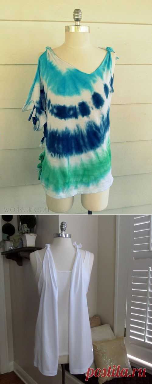 6 часть. Интересно переделываем футболки.