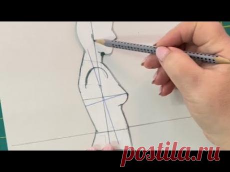 Основное преимущество китайской методики построения лифа, и где находится окружность груди. Видео 43