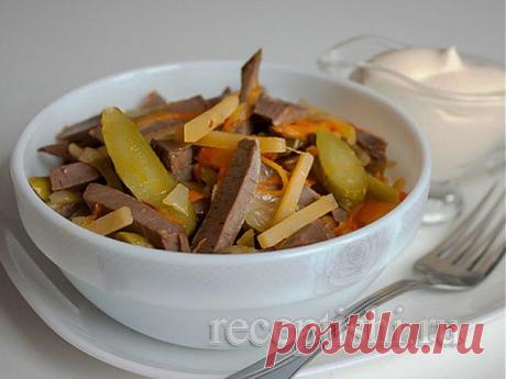 Салат со свиным сердцем