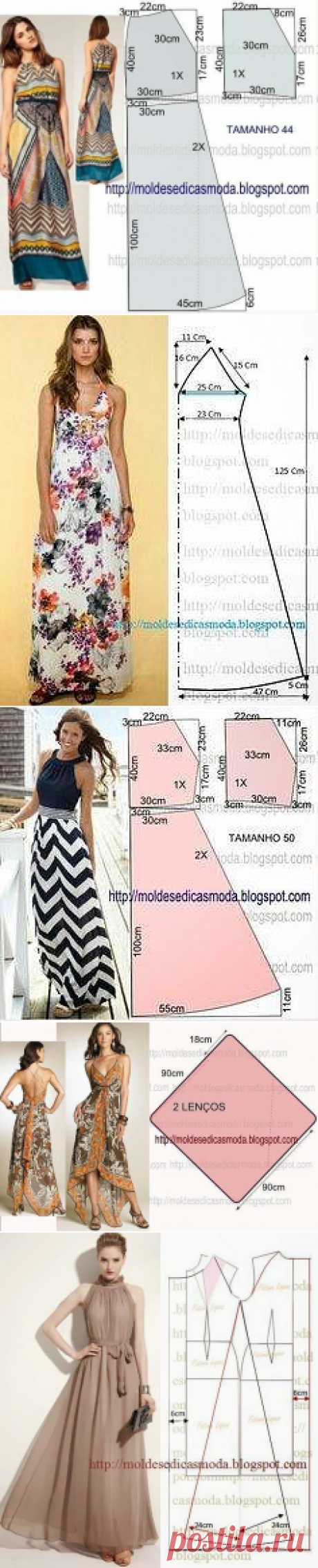 Обновленная подборка платьев в пол.