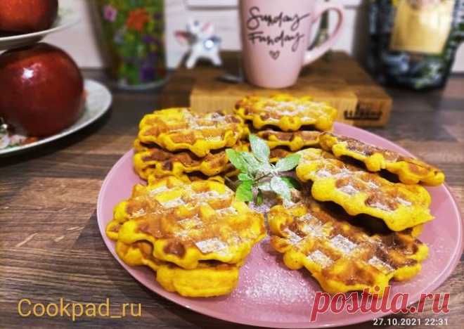 (1) Вафли с тыквой и орехами - пошаговый рецепт с фото. Автор рецепта 💞 Lucia 💞 . - Cookpad
