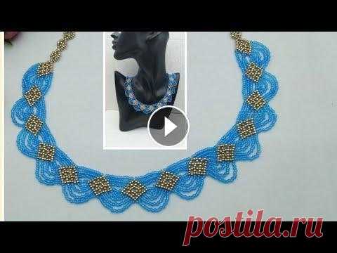 Колье из бисера Веер Подробный мастер класс #кольеизбисера #бисероплетение #кольемастеркласс В этом видео учимся плести красивое колье из бисера. Я подробно расскажу как я плела, создавала такое украшение. Бисер вы найдёте в Интернет-магазине ...