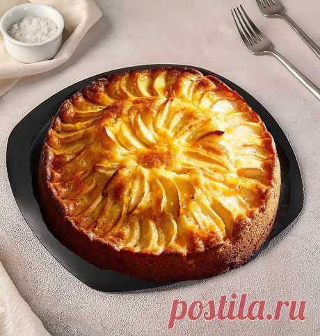 Вкусный пирог из творога и яблок за 5 минут Самый простой и быстрый рецепт - нужны пачка творога, 2 яблока и 5-7 минут времени