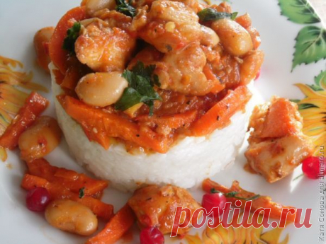 Курица в кисло-сладком соусе с бобами | Ваши любимые рецепты