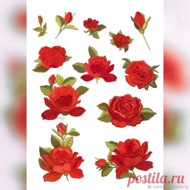 Вышитая аппликация красные Розы. Нашивка для одежды. Патч – купить на Ярмарке Мастеров – IGE0FRU | Аппликации, Москва Купить Вышитая аппликация красные Розы. Нашивка для одежды. Патч в интернет-магазине на Ярмарке Мастеров, цена: 60 ₽. Товары ручной работы с доставкой по России и СНГ. ✓Описание, фото ✓Отзывы реальных покупателей