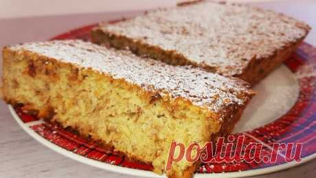 Вкусный и полезный пирог из овсянки.Подробный рецепт.