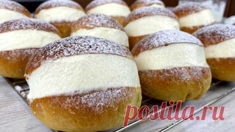 Вкуснее булочек,чем эти, я,пожалуй,еще не ела: мягкие,воздушные булочки "Маритоцци" | Рецепты Цветковой Натальи | Дзен