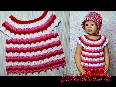 Топ крючком с кокеткой. Мастер класс. Tank top crochet