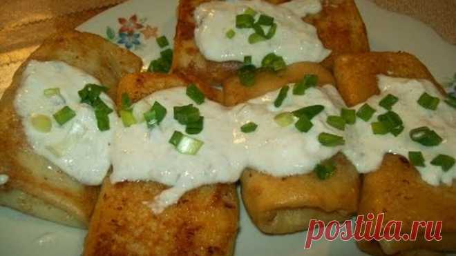 Блины с картошкой под  