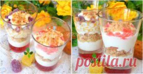 Десерт из творога и печенья