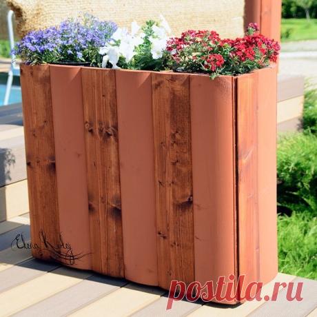 Вазон из блок-хауса