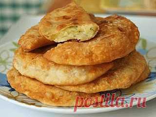 Домашние рецепты : Чебуреки с картошкой и сыром