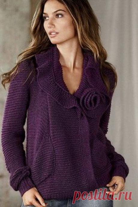 Очарование вязаной кофты - 77 моделей