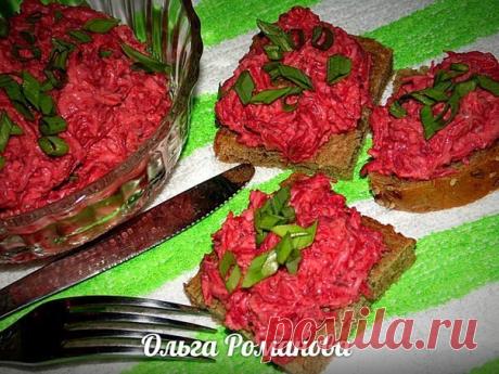 Закуска из свеклы с солёным огурцом / Изысканные кулинарные рецепты
