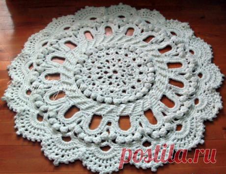 Потрясающий ковер по схеме салфетки "Splendid" - Crochet - Modnoe Vyazanie