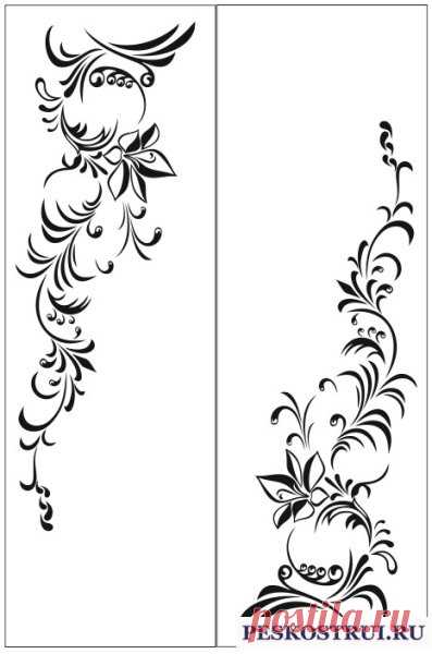 Пескоструйные рисунки каталог Цветы