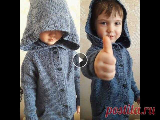 #Кардиган спицами . #Капюшон . Кардиган регланом с ростком Всем Привет! Всем хорошего настроение, вот детский кардиган =) Я ВКонтакте - Мой ИНСТАГРАМ - ЯРМАРКА - Моя группа ВКонтакте - Поддержи мой канал! -...
