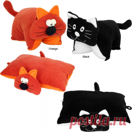 Sweet Cat Fleece Pillow : The Rainforest Site