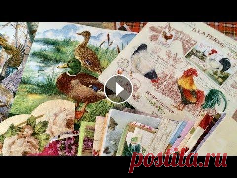 Мотивы для декупажа. Обзор для начинающих. Декупаж. Обзор салфеток для декупажа, рисовой бумаги и декупажных карт. Распечатки. #Декупаждляначинающи #Идеидекора #Декупажчасов #Декупажбутылок #Де...