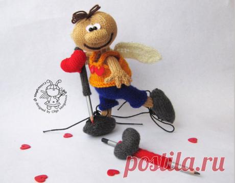 Valentine Doll knitting pattern knitted round. St. by simplytoys13