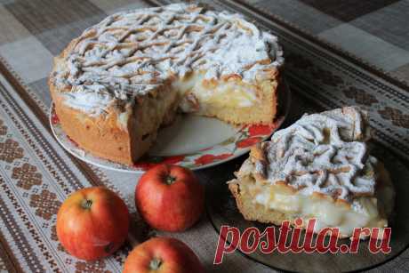 ВКУСНЕЙШИЙ Яблочный пирог с НЕЖНЕЙШИМ заварным кремом