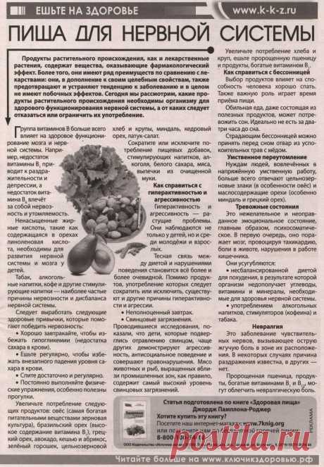 Пища для нервной системы