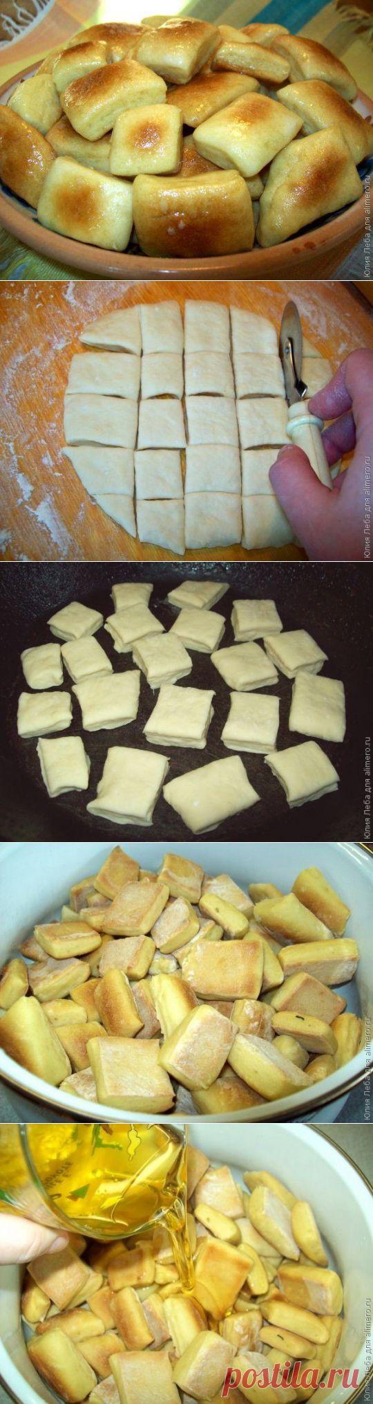 Пампушки на кефире с чесночным саламуром.