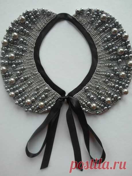 (87) Pearl Collar Necklace | Beaded collars