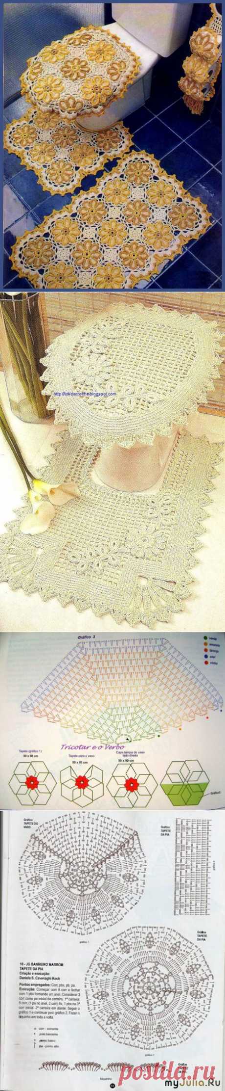 Мега-коллекция комплектов для ванной комнаты | Умелые ручки