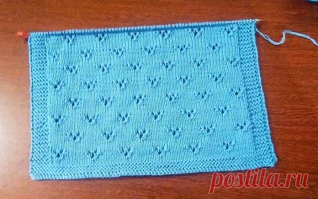 Узор (6) | Простой ажурный узор «Галочки»