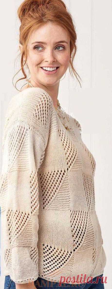 Женский пуловер «Geometric» — HandMade