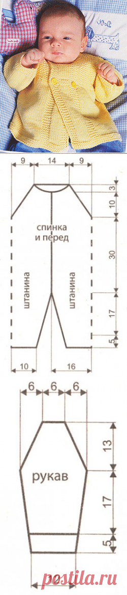 Схема вязания спицами, комбинезон р-р 86 см., на девочку 1,5 года.