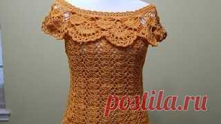 Shawl Triangular Crochet parte 1 de 2. Уроки вязания на видео