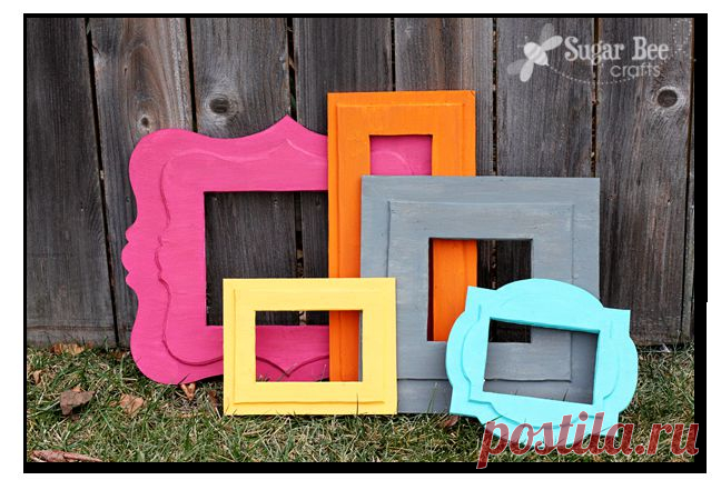 Sugar Bee Crafts: DIY Foam Frames of Awesomeness
