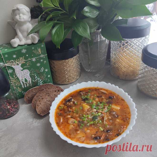 Грибной рассольник - вкусный постный супчик! | Мария Сурова - рецепты и советы | Дзен