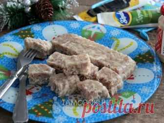 Холодец из свиной рульки и курицы — рецепт с фото Вариант приготовления холодца без желатина и овощей.