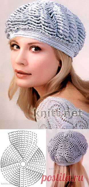 Вязаный крючком берет | knitt.net | Все о вязании
