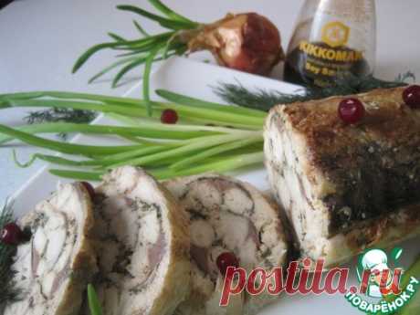 Скумбрия, запеченная рулетом. Вкусная и держит форму без желатина