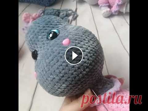 Амигуруми. Мк бегемотик Маргоша крючком. Часть 3. Амигуруми. Мк бегемотик Маргоша крючком. Часть 3....