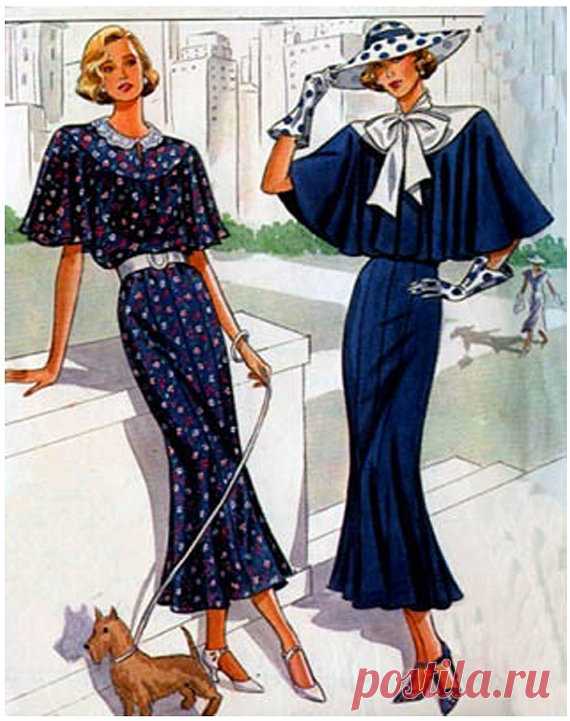 Downtown Abbey Dress with Flutter Sleeves от sandritocat на Etsy