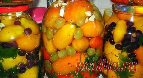 ПОМИДОРЫ С ВИНОГРАДОМ – отличная зимняя закуска ВКУСНЯТИНА НЕРЕАЛЬНАЯ! 

Обязательно попробуйте.. «Откопала» в интернете очень простой, но безумно «вкусный» рецепт маринованных помидоров с виноградом. Попробовала — вся семья в восторге. Хочу поделиться с вами. Вот, собст…