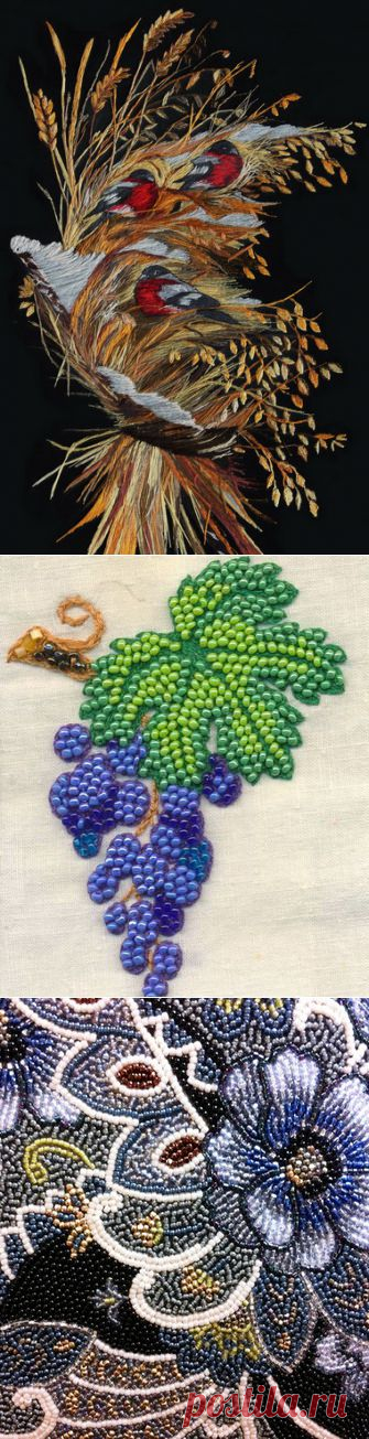 Виды вышивки ручной крестом, гладью, бисером и лентами: типы швов