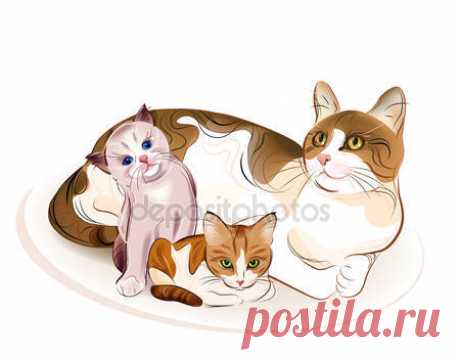 рисунки и картинки кошек и котят: 17 тыс изображений найдено в Яндекс.Картинках